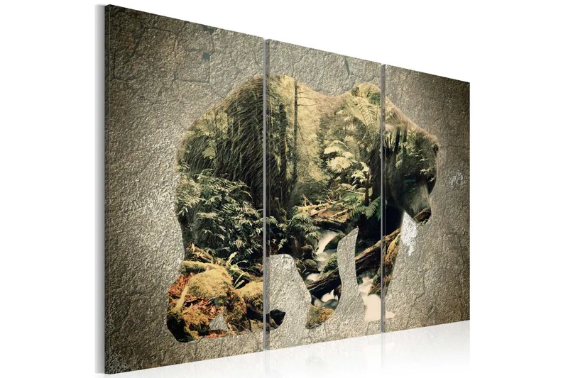 Tavla The Bear In The Forest 60x40 - Artgeist sp. z o. o. — Artgeist sp. z o. o.