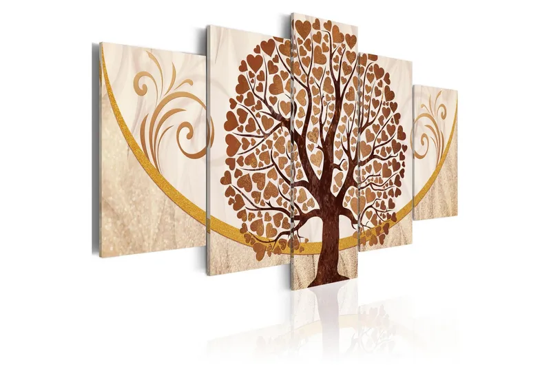 Tavla The Golden Tree Of Love 200x100 - Artgeist sp. z o. o. — Artgeist sp. z o. o.