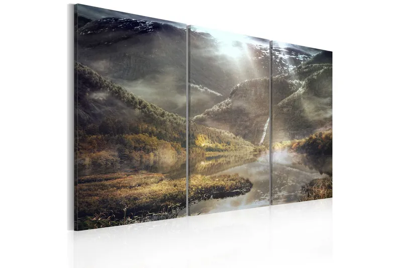 Tavla The Land Of Mists Triptych 60x40 - Artgeist sp. z o. o. — Artgeist sp. z o. o.