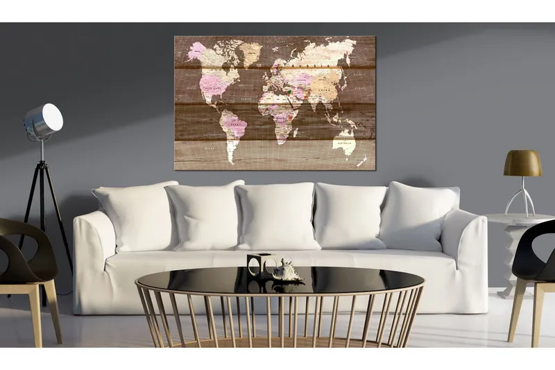 Tavla The Wooden World 120x80 - Artgeist sp. z o. o. — Artgeist sp. z o. o.