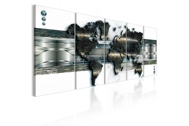Tavla Three-Dimensional Map 200x80 - Artgeist sp. z o. o. — Artgeist sp. z o. o.
