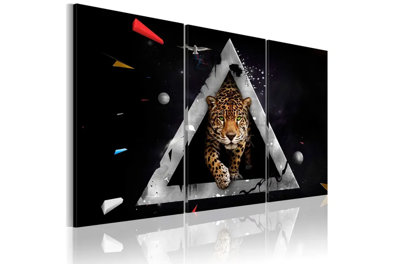 Tavla Tiger Inkommande! 120x80 - Artgeist sp. z o. o. — Artgeist sp. z o. o.