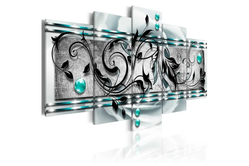 Tavla Turquoise Ambivalence 100x50 - Artgeist sp. z o. o. — Artgeist sp. z o. o.