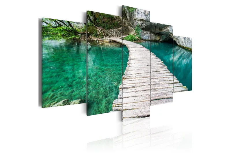 Tavla Turquoise Lake 200x100 - Artgeist sp. z o. o. — Artgeist sp. z o. o.
