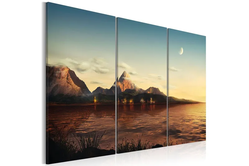 Tavla Varm Kväll Fjällen 120x80 - Artgeist sp. z o. o. — Artgeist sp. z o. o.
