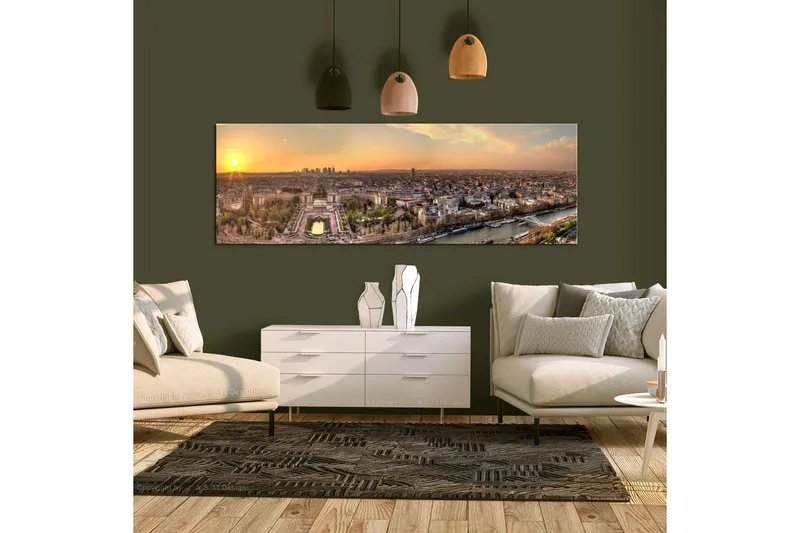 Tavla View from Eiffel Tower (1 Part) Narrow 120x40 - Artgeist sp. z o. o. — Artgeist sp. z o. o.