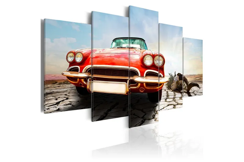 Tavla Vintage Red Dream 100x50 - Artgeist sp. z o. o. — Artgeist sp. z o. o.