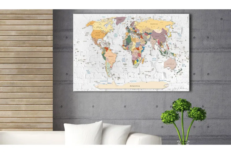Tavla Walls of the World 120x80 - Artgeist sp. z o. o. — Artgeist sp. z o. o.