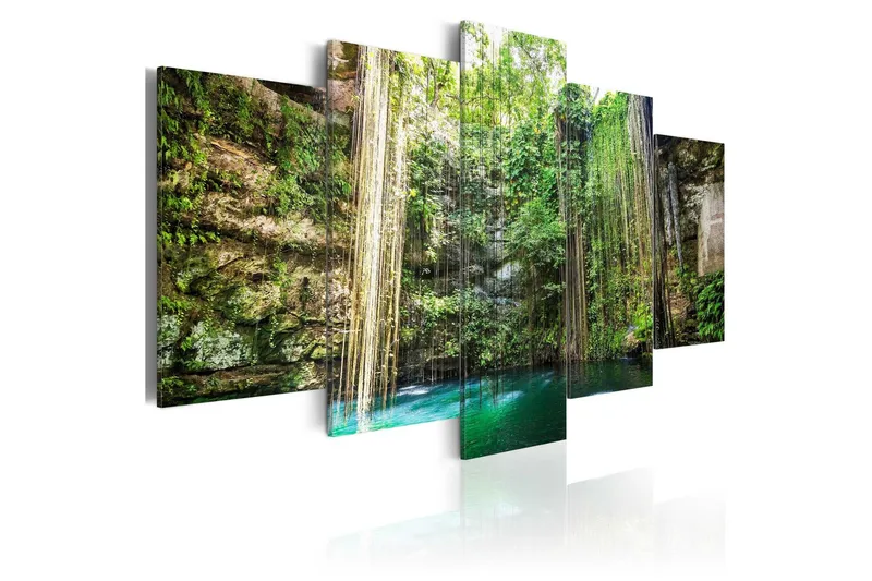 Tavla Waterfall Of Trees 100x50 - Artgeist sp. z o. o. — Artgeist sp. z o. o.