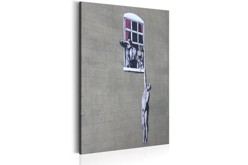 Tavla Well Hung Lover By Banksy 40x60 - Artgeist sp. z o. o. — Artgeist sp. z o. o.