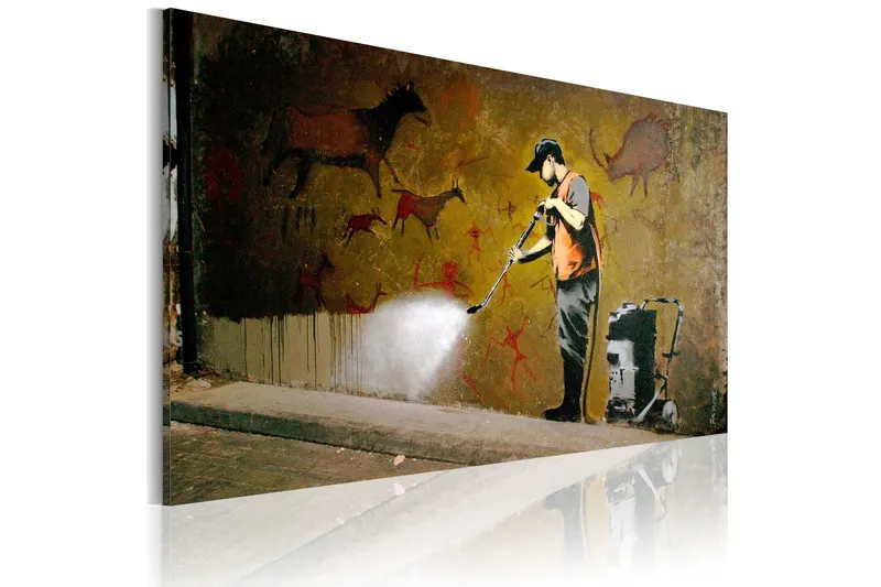 Tavla Whitewashing Lascaux Banksy 60x40 - Artgeist sp. z o. o. — Artgeist sp. z o. o.
