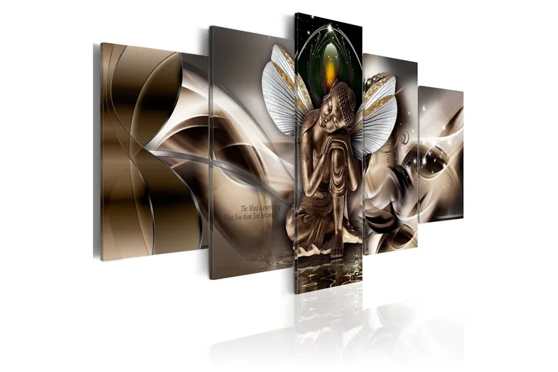 Tavla Winged Buddha 200x100 - Artgeist sp. z o. o. — Artgeist sp. z o. o.