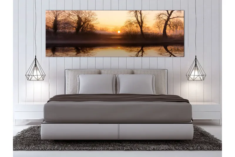 Tavla Winter Sunset (1 Part) Narrow 120x40