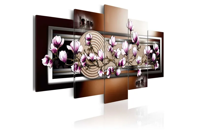 Tavla Zen Garden And Magnolia 200x100 - Artgeist sp. z o. o. — Artgeist sp. z o. o.