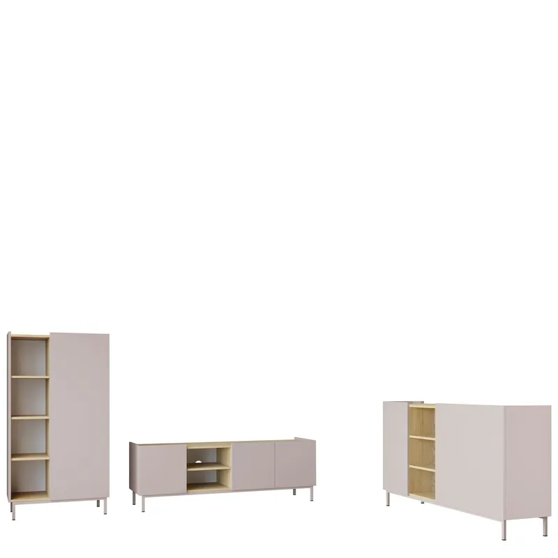 Tavrin Möbelset För Vardagsrum - Beige — Beige