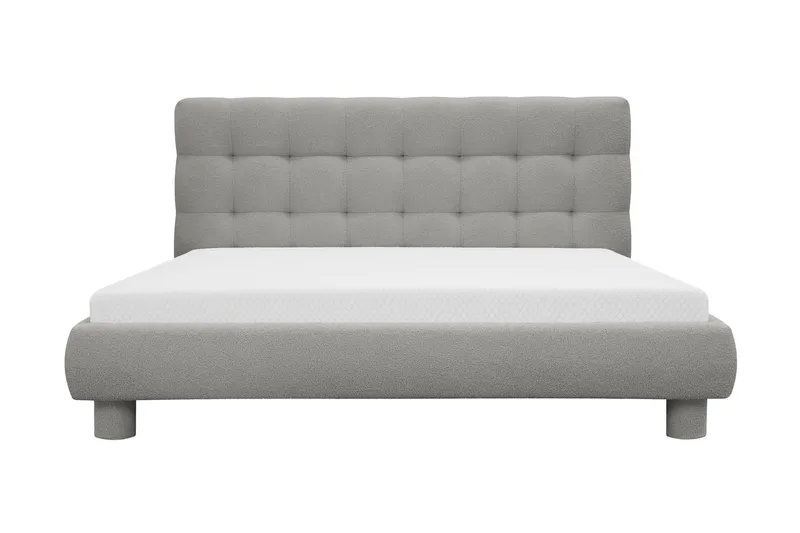 Teddy Komplett Sängpaket Sängram med Madrass 160x200 cm - Grå — Andrarum