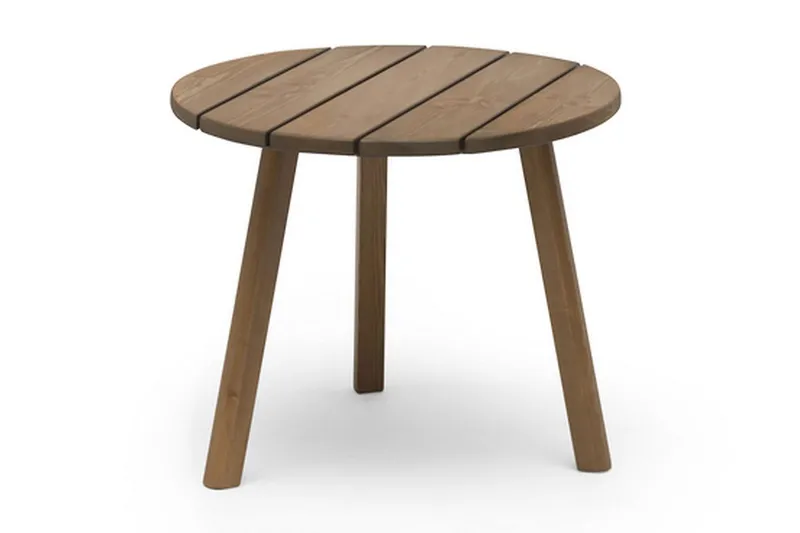 Tennessee Runt Sidobord Utomhus 50 cm Trä Furu - Brun — Hillerstorp