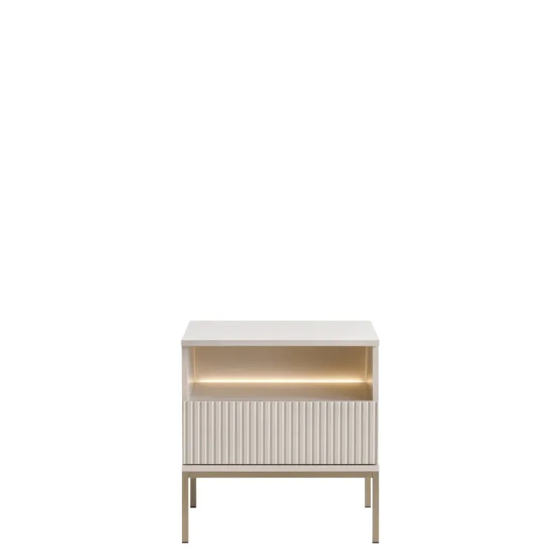 Tenorio Sängbord 54 cm - Beige — Beige