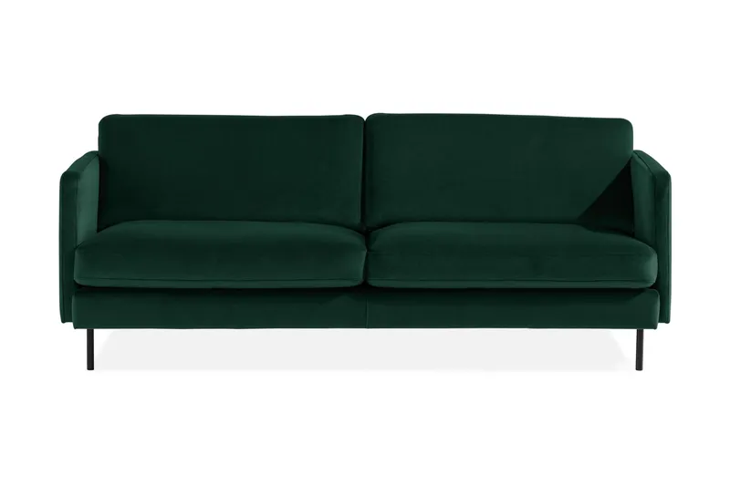 Teodin Sammetssoffa 3-sits - Grön — Grön