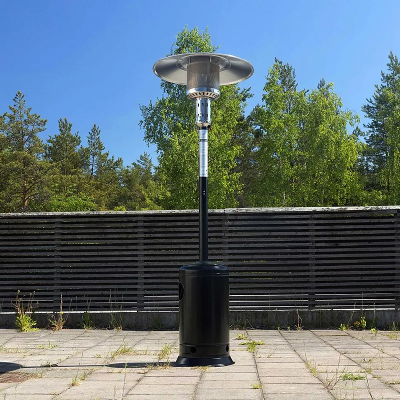 Terrassvärmare 12kW | Stående | Svart — Metalcraft