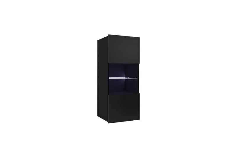 Tessan Vitrinskåp 45x117 cm - Svart (Art.nr 3078215) — Concept 55
