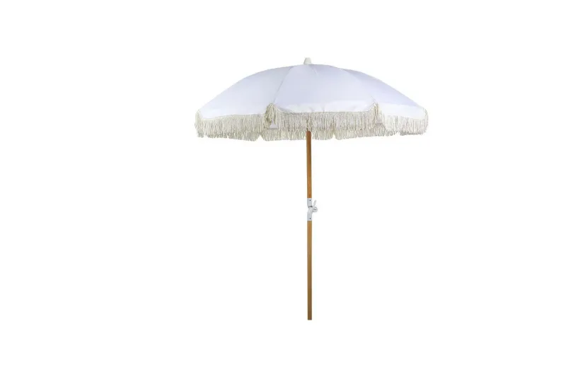 Teulon Parasoll 150 cm - Vit/Ljusbrun (Art.nr 3058168) — Vit/Ljusbrun