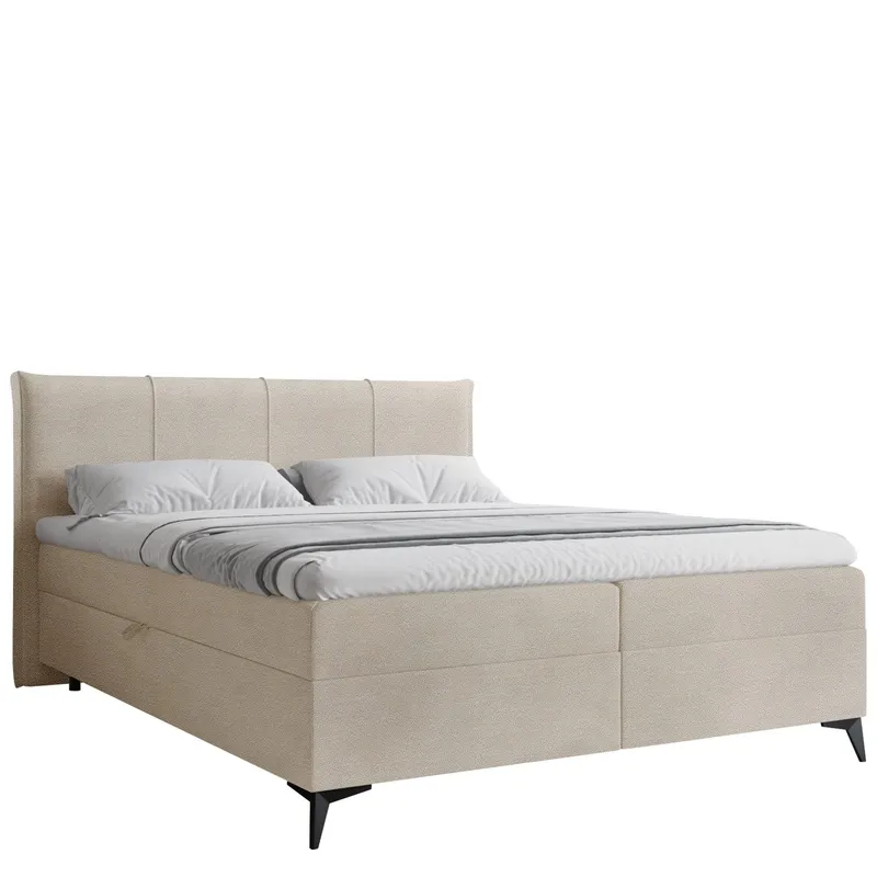 Thoros Komplett Sängpaket 140x200 cm Kontinentalsäng med Förvaring - Beige — Beige