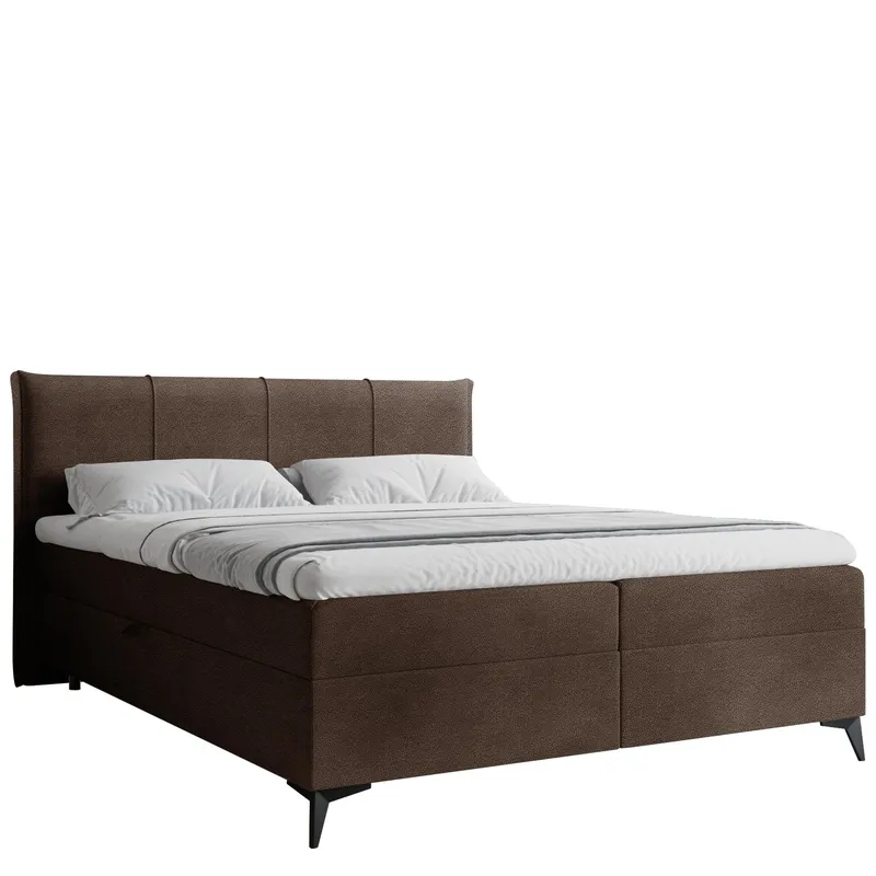 Thoros Komplett Sängpaket 180x200 cm Kontinentalsäng med Förvaring - Brun — Brun