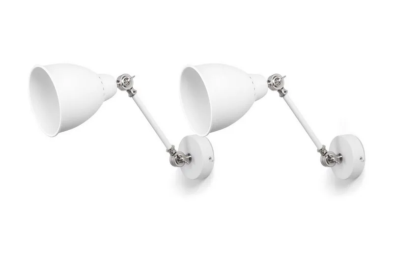 Tillatoba Vägglampa M 2-pack - Vit — Vit