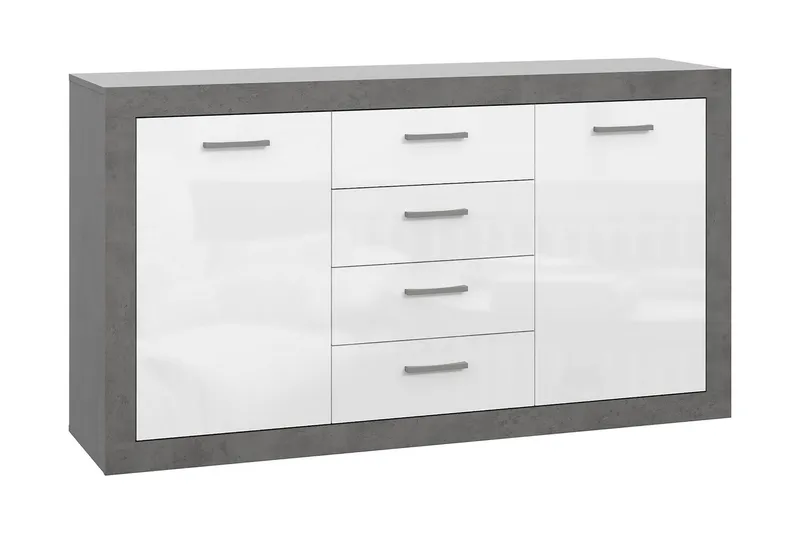 Tolovgrad Sideboard 41x153 cm - Grå/Vit — Grå/Vit