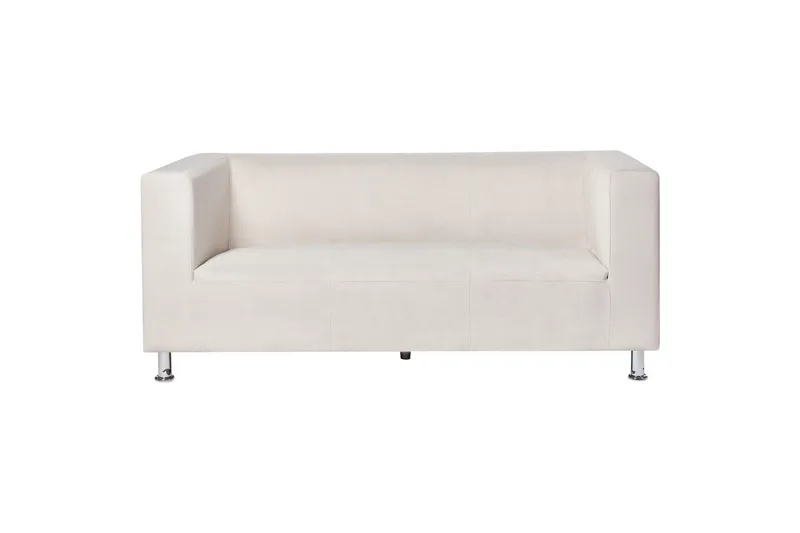 Tomio Soffa 3-sits - Vit/Silver — Vit/Silver