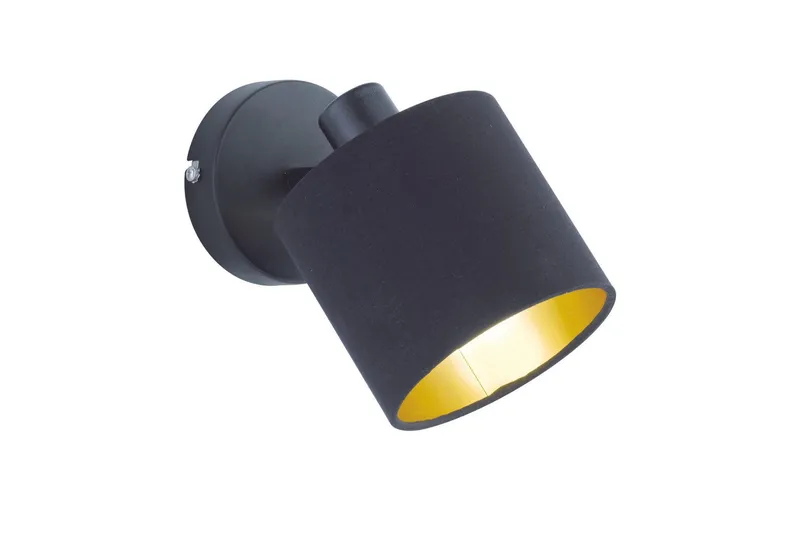 Tommy Spotlight 1L E14 mattsvart/ guld - Matt svart/Guld — Trio Lighting