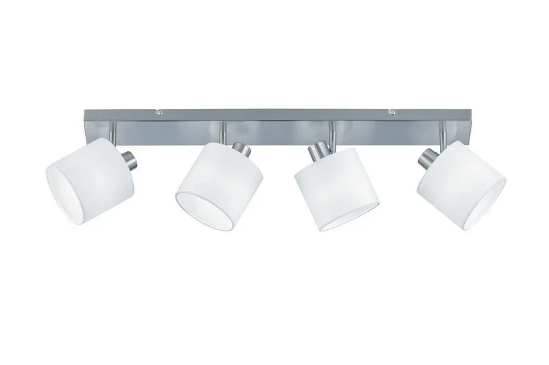 Tommy Spotlight 4L E14 borstad stål/ vit - Borstad stål/Vit — Trio Lighting