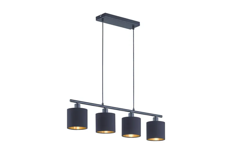 Tommy Taklampa 4L E14 mattsvart/ guld - Matt svart/Guld — Trio Lighting