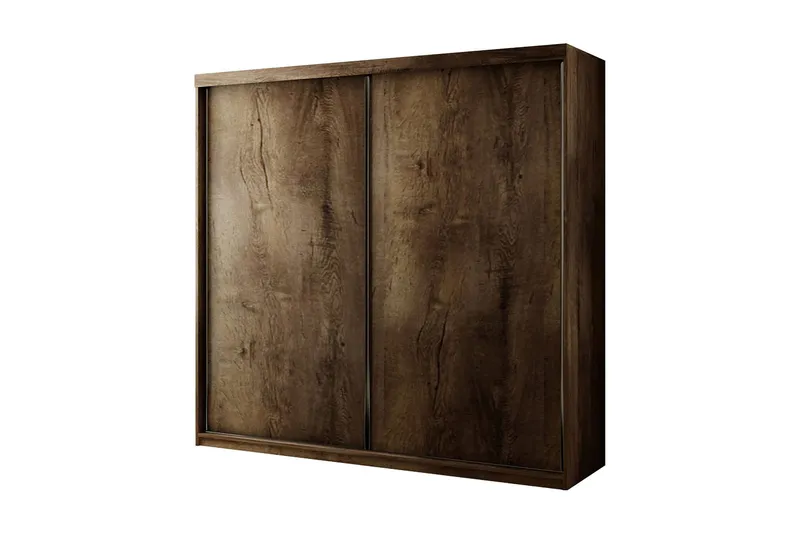 Top Garderob 200x62x200 cm - Brun/Mörk Ask (Art.nr 1444032) — Brun/Mörk Ask