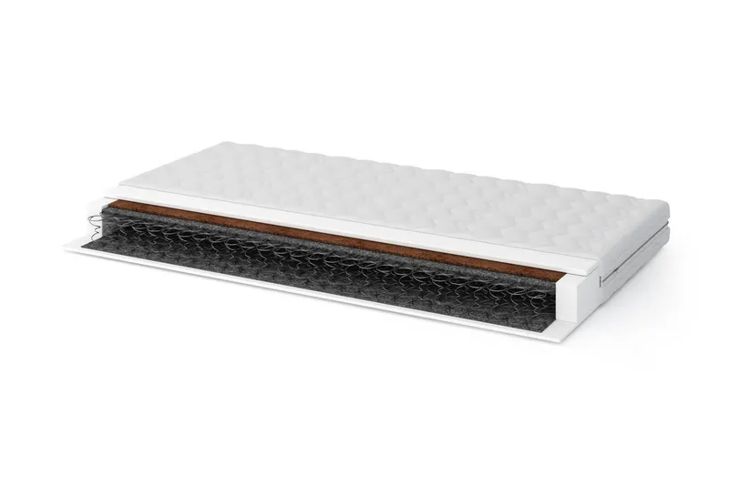 Topon Resårmadrass 160x200 Bonell Medium/Fast - Vit — Bedly
