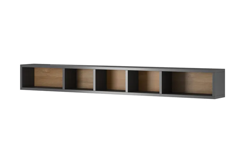 Toreno Highboard 19x169 cm - Antracit/Natur — Antracit/Natur