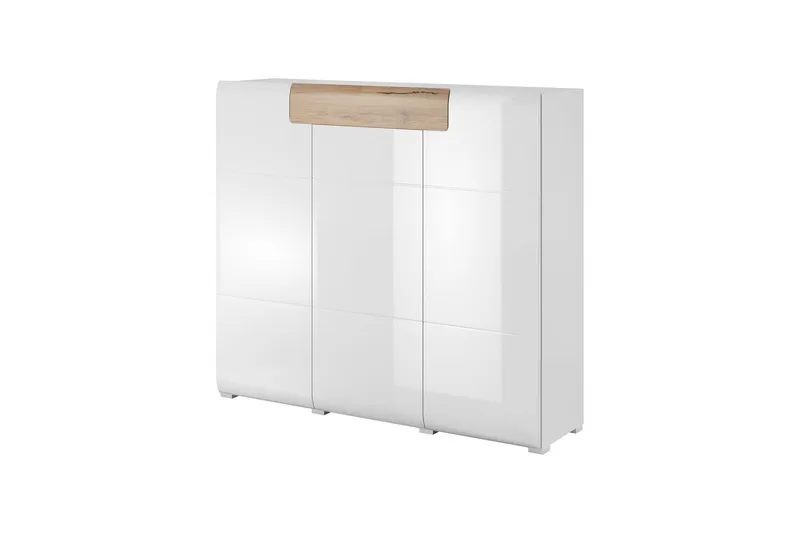 Toreno Highboard 39x147 cm - Vit/Natur — Vit/Natur