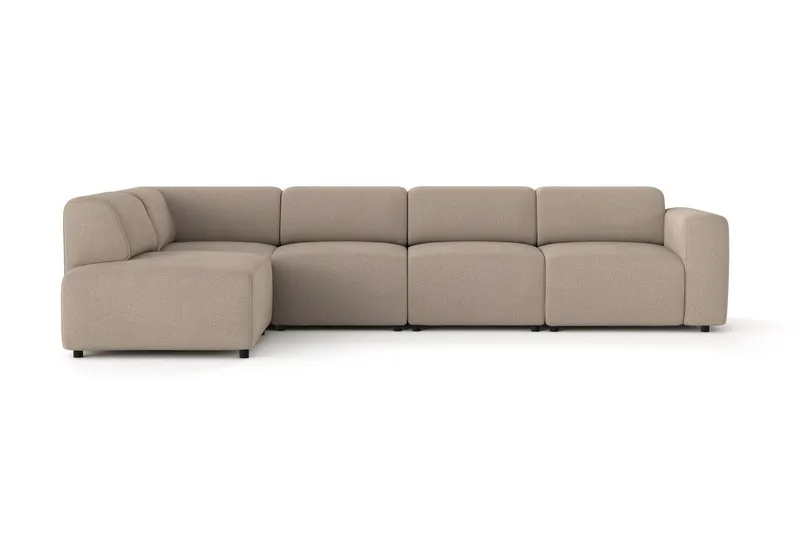Torvasen 5-sits Soffa med Divan Vänster i Tyg - Greige — Greige