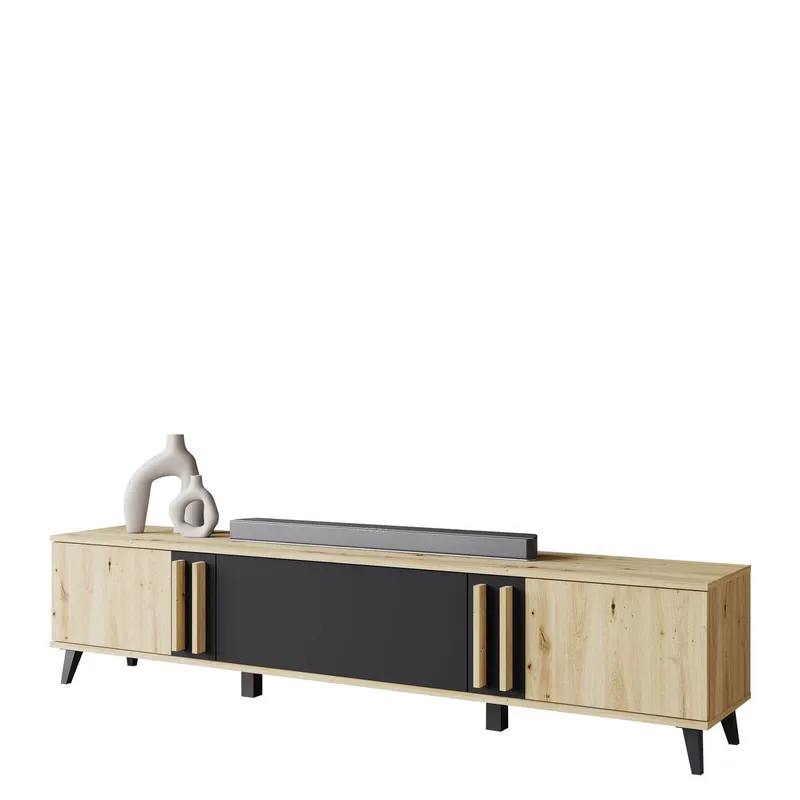 Torvos Tv-bänk 180 cm - Brun/Svart — Brun/Svart