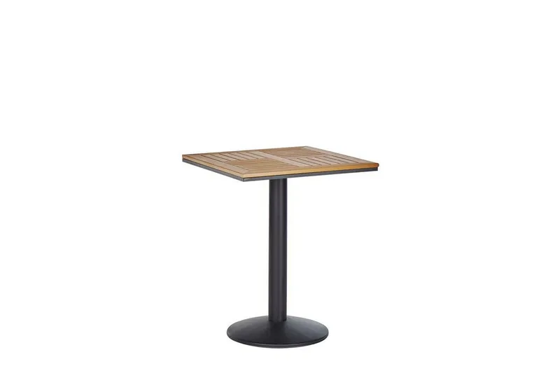 Trädgårdsbord 60 x 60 cm ljusbrun PALMI - Trä/natur — Trä/natur
