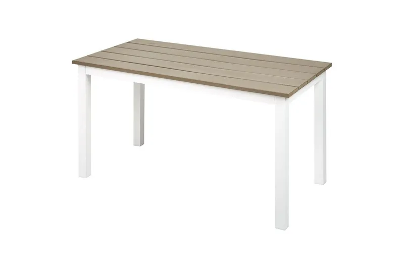 Trädgårdsbord Messina Ljus trä/vit, 52x96x50 cm - Ljus trä/vit, 52x96x50 cm — Ljus trä/vit, 52x96x50 cm