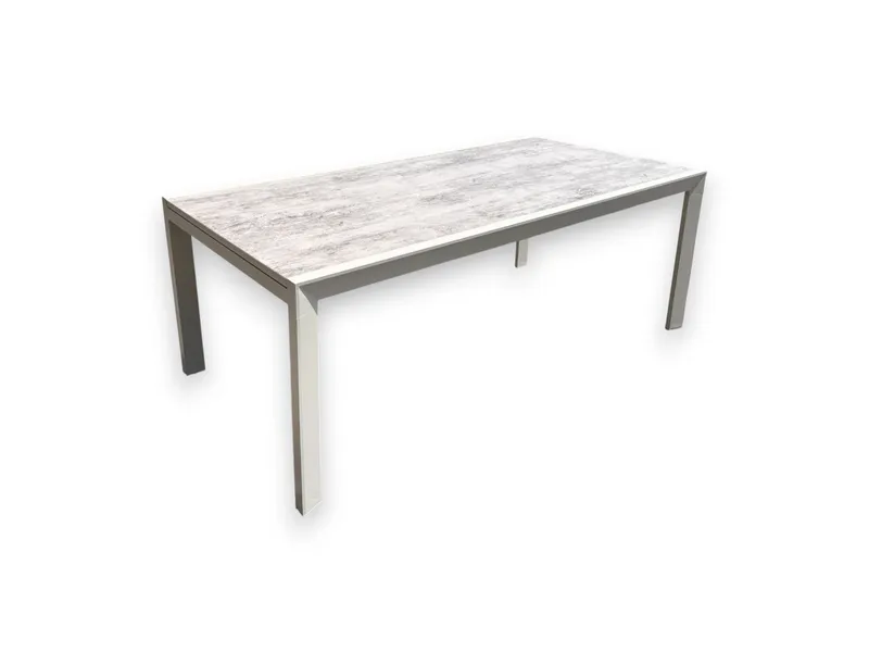 Trädgårdsbord Palermo 200*90 cm - grå/beige — grå/beige