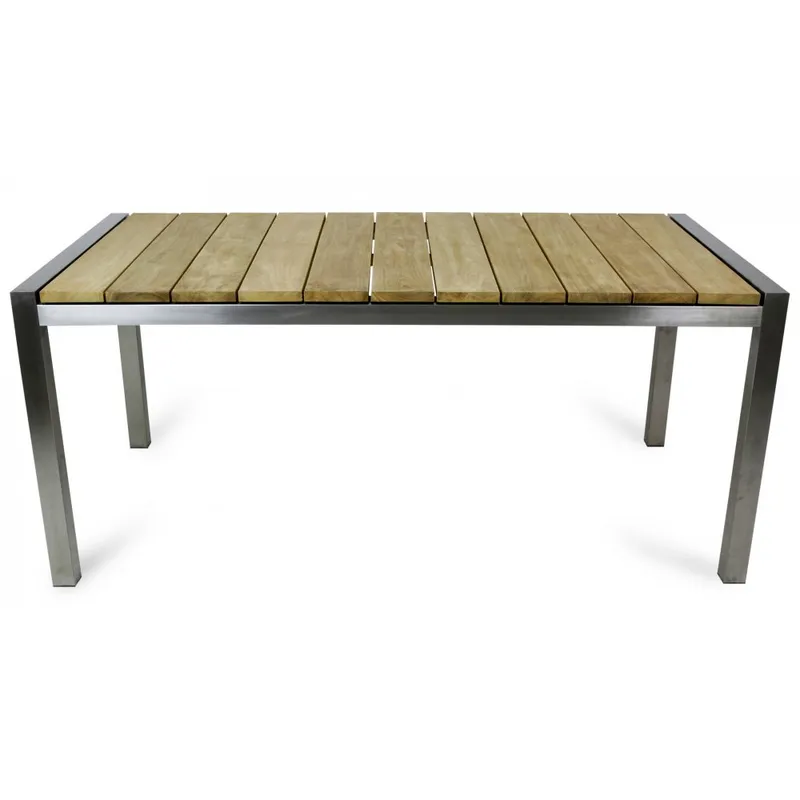 Trädgårdsbord rostfritt 180x100cm | Lyfco Philadelphia — Lyfco