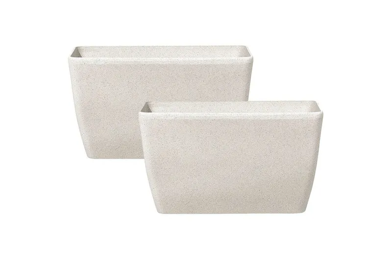 Trädgårdskruka Baris set om 2 Beige, 74x32x45 cm - Beige, 74x32x45 cm — Beige, 74x32x45 cm