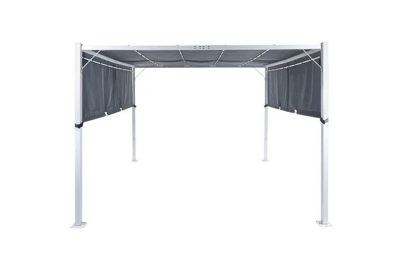 Trädgårdspergola Parga Grå/vit - Grå/vit — Grå/vit