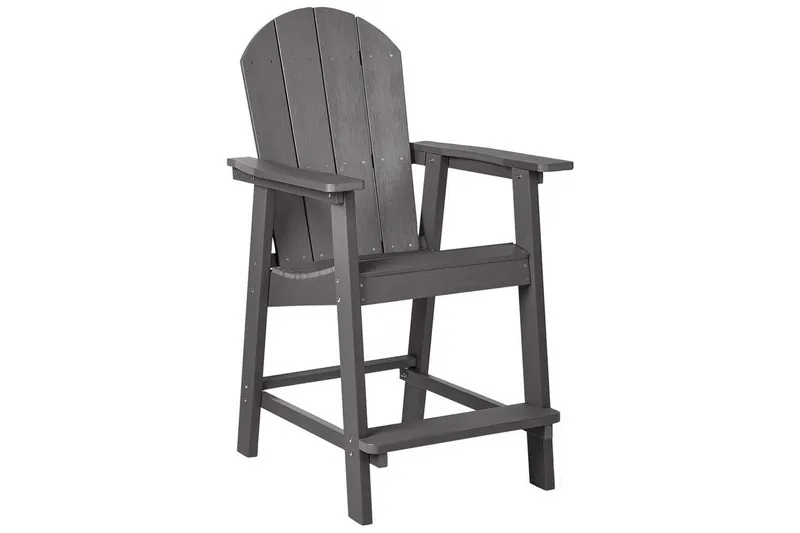 Trädgårdsstol Adirondack - Grå, 58x71x124 cm — Grå, 58x71x124 cm