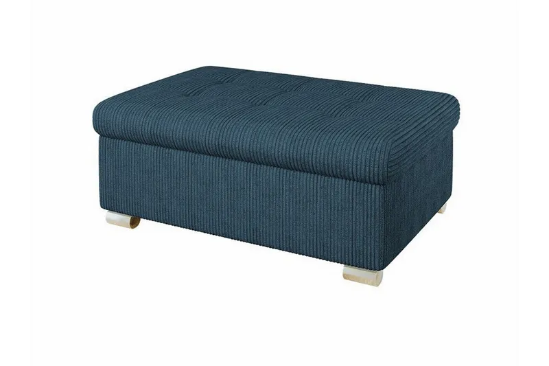 Trefor Fotpall 70 cm - Blå — Blå