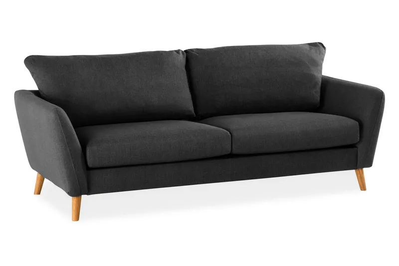 Trend 3-sits Tygsoffa - Svart (Art.nr 140946) — Svart