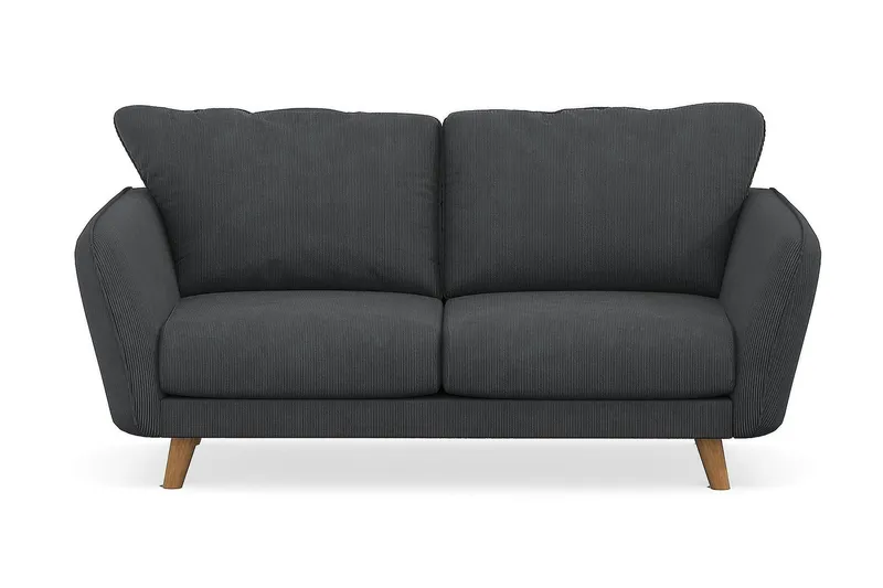Trend Lyx 2-sits Manchestersoffa - Mörkgrå (Art.nr 1522462) — Mörkgrå